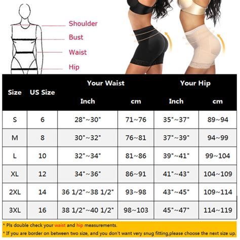 average booty size|Butt Shape and Size Chart: 4 Types, Best Underwear ...